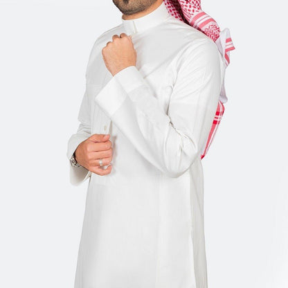 Classic Cotton Thobe Off White - thobe | Nusuki MY