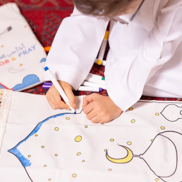 Color & Pray Kids Prayer Mat - | Nusuki MY