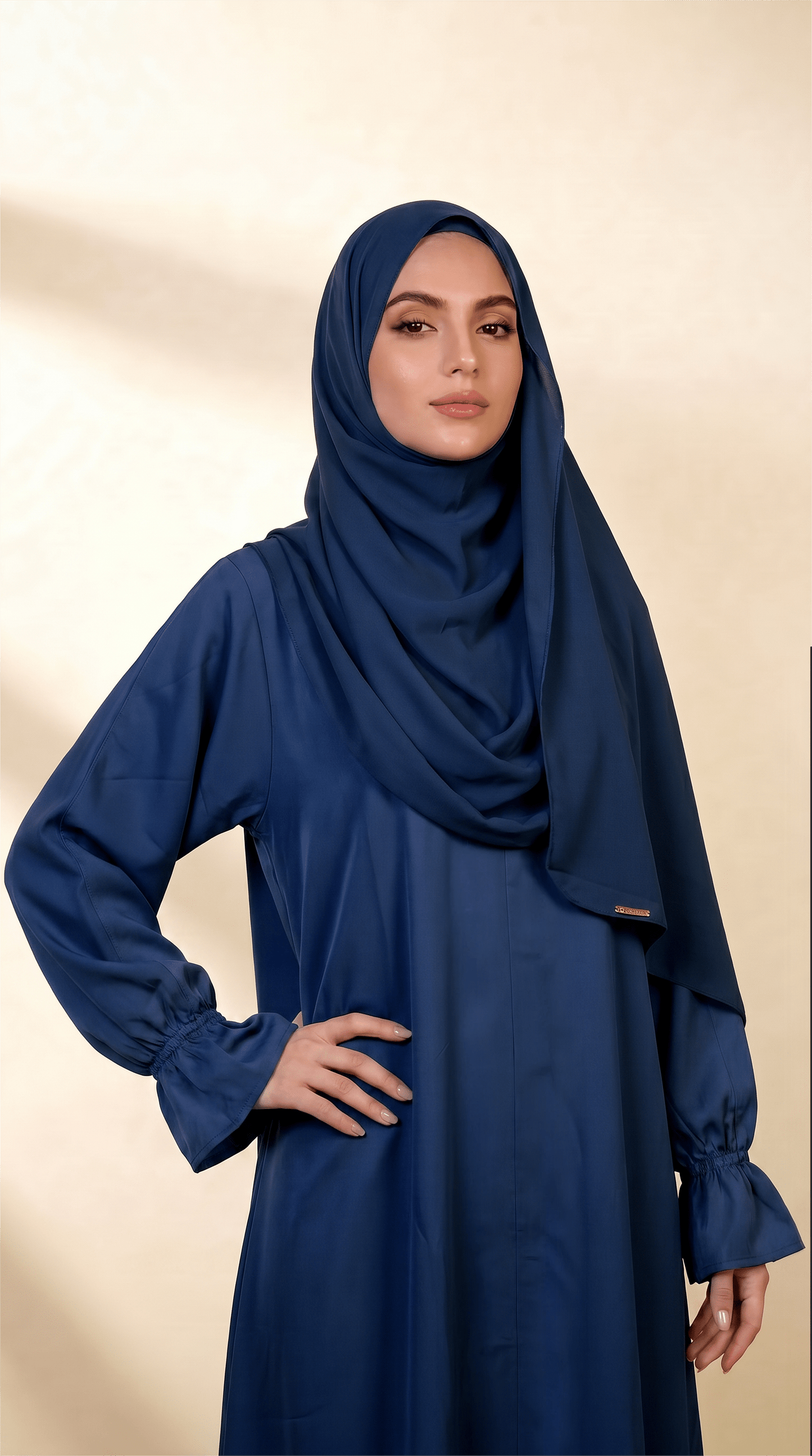 Desert Bloom Abaya Hijab Set | Lapis Lazule - | Nusuki MY
