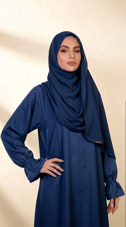 Desert Bloom Abaya Hijab Set | Lapis Lazule - | Nusuki MY