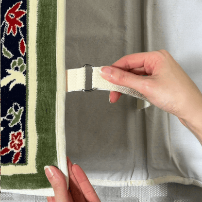 Foldable Prayer Mat Al Rawdha with Handbag - Backrest | Nusuki MY