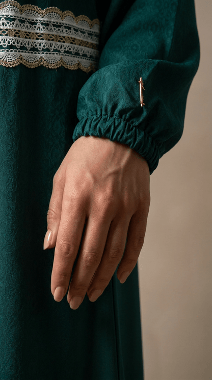 Joud Al-Turath Abaya Hijab Set | Emerald Jade - | Nusuki MY