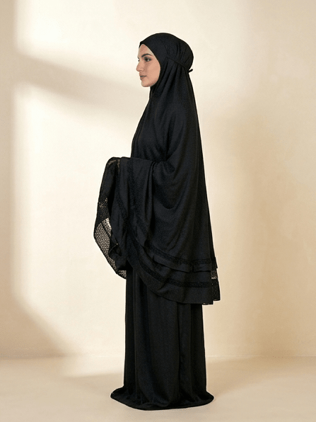 Joud Al-Turath Malaysian Prayerwear Set | Pitch Noir - | Nusuki MY