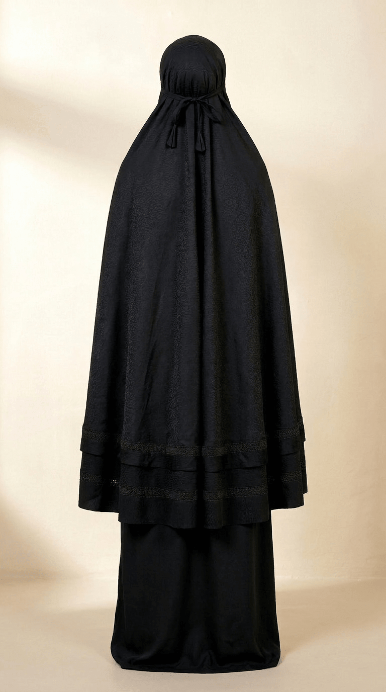 Joud Al-Turath Malaysian Prayerwear Set | Pitch Noir - | Nusuki MY