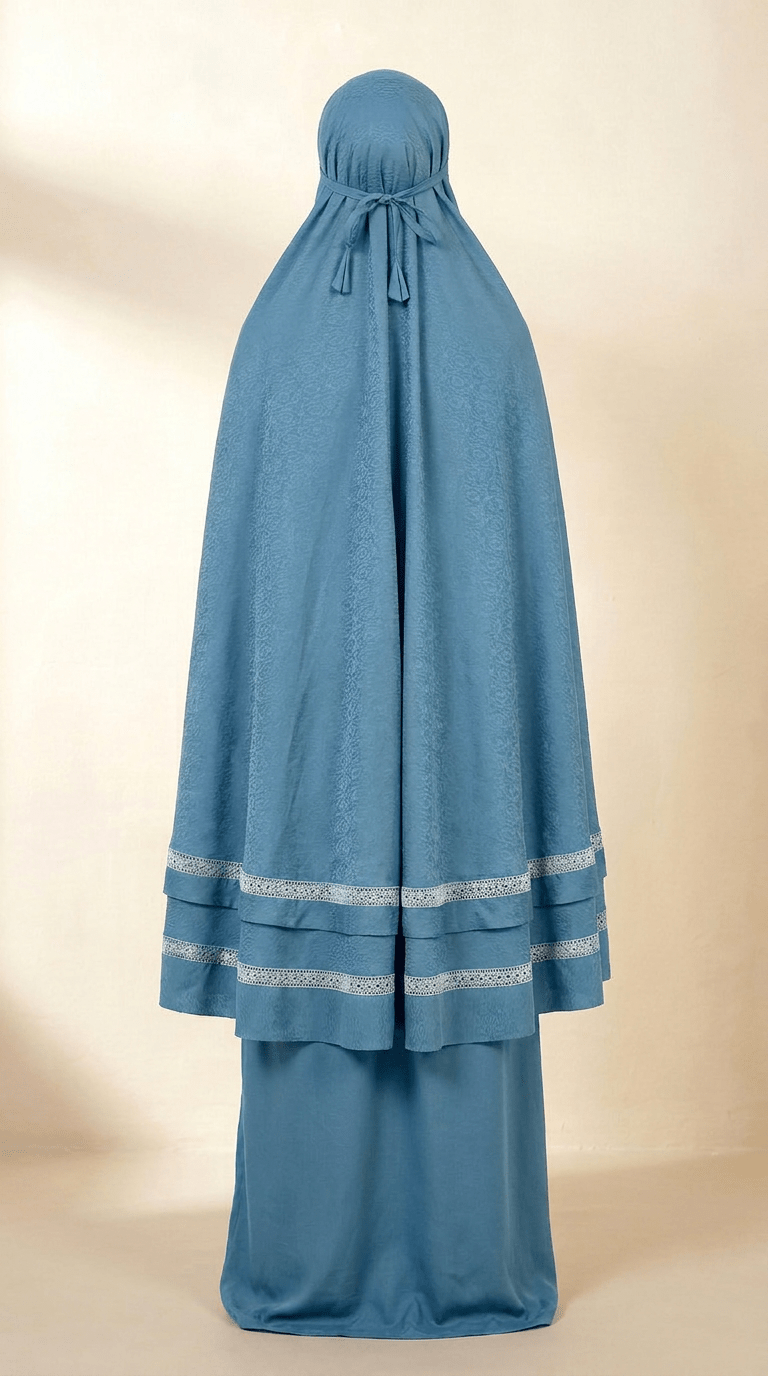 Joud Al-Turath Malaysian Prayerwear Set | Sandy Blue - | Nusuki MY
