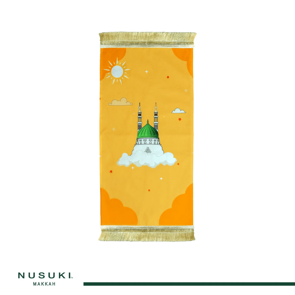 Madina Dome Kid Prayer Mat Set with Bag and Gift - Prayer Mat | Nusuki MY