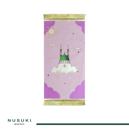 Madina Dome Kid Prayer Mat Set with Bag and Gift - Prayer Mat | Nusuki MY
