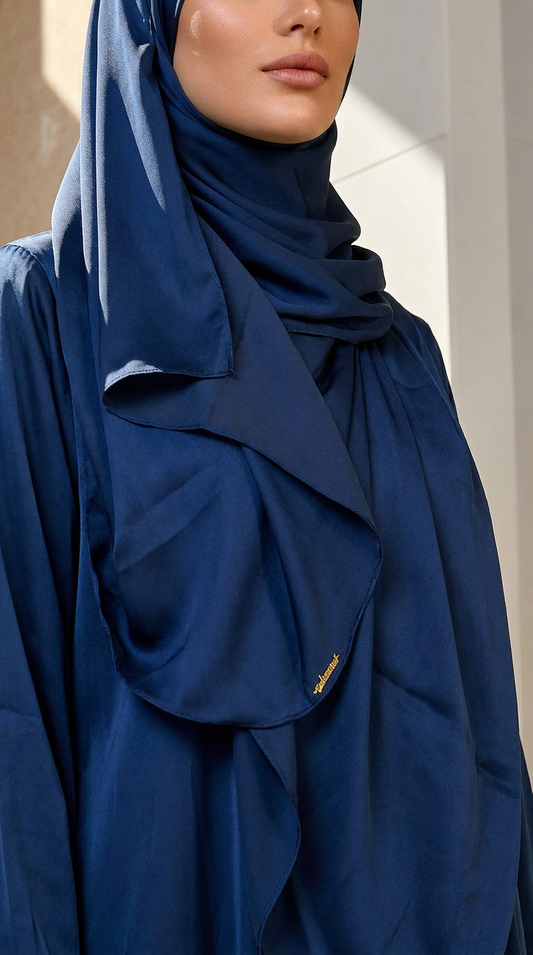 Desert Bloom Abaya Hijab Set | Lapis Lazule