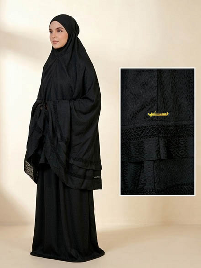 Joud Al-Turath Malaysian Prayerwear Set | Pitch Noir