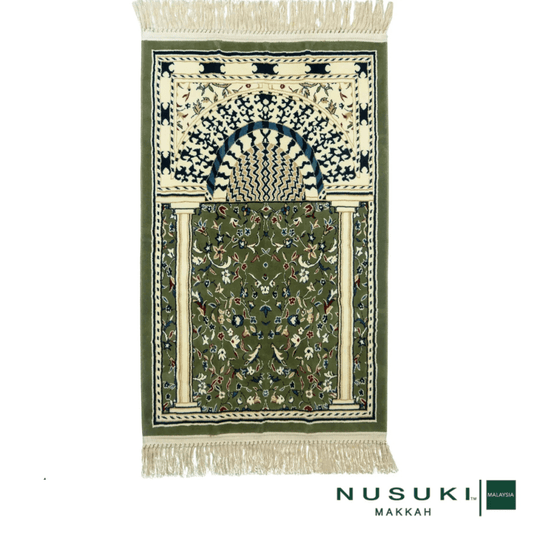 Minbar Al Rawda Prayer Mat with Handbag - Prayer Mat | Nusuki MY