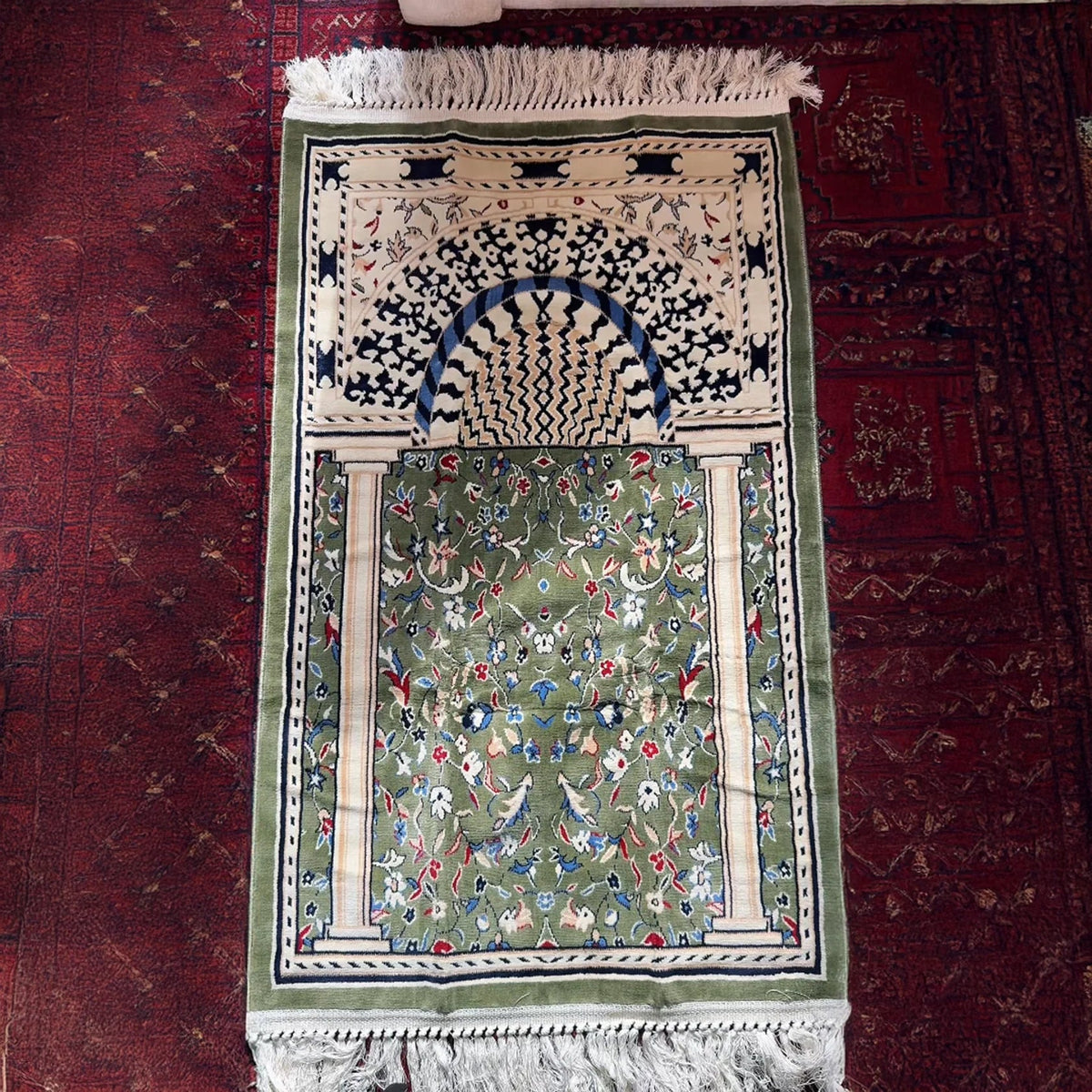 Minbar Al Rawda Prayer Mat with Handbag - Prayer Mat | Nusuki MY