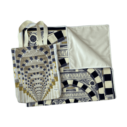 Multi Archs Prayer Mat with Hand Bag Made In Madinah - Prayer Mat | Nusuki MY