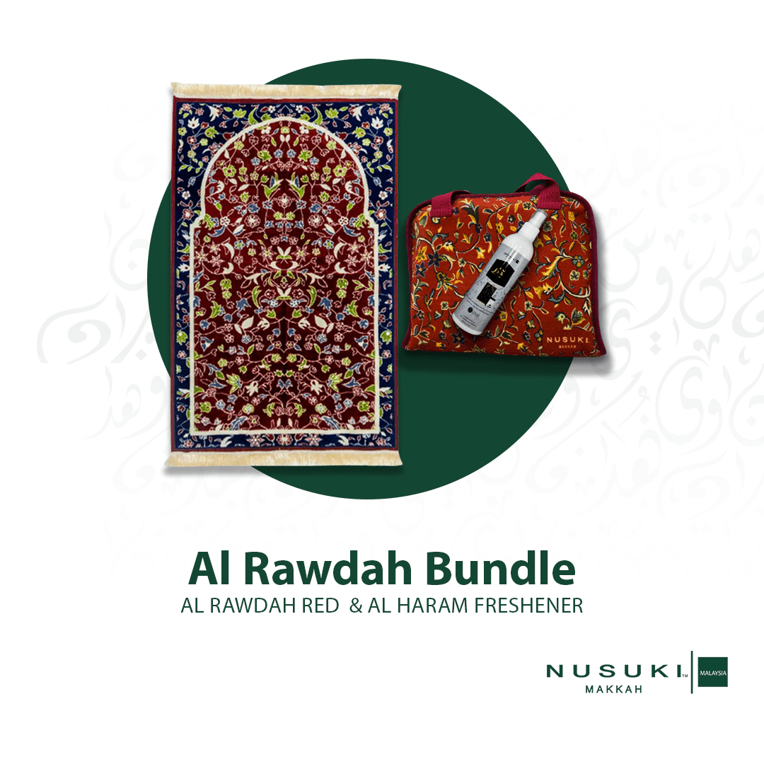 Prayer Mat + Al Haram Freshener Bundle - Prayer Mat | Nusuki MY