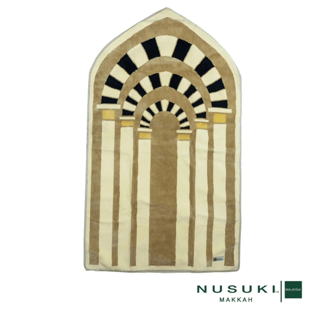 Prophet Mosque Archs Prayer Mat - Prayer Mat | Nusuki MY