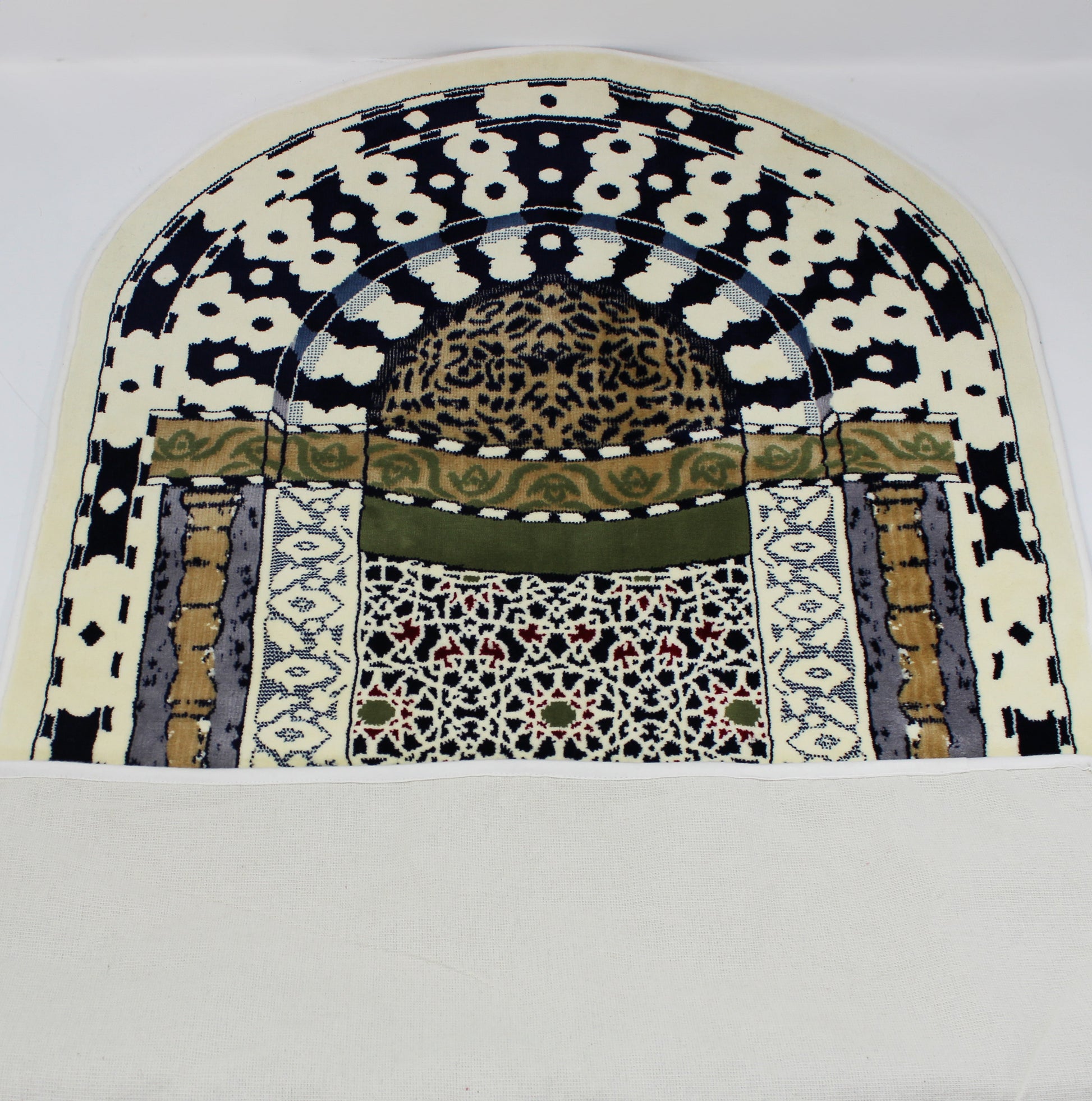 Prophet's Mihrab Padded Prayer Mat Arched with Handbag - Prayer Mat | Nusuki MY