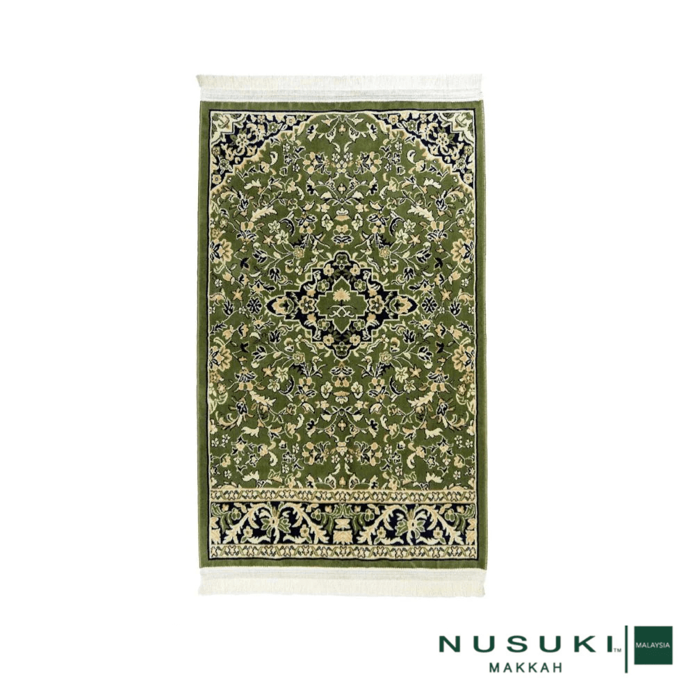 Rawdah Al - Haramain Premium Prayer Mat with Handbag - Prayer Mat | Nusuki MY