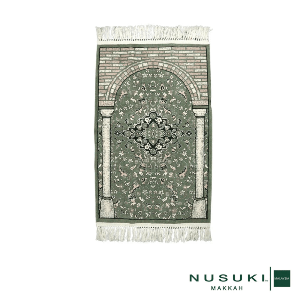 Rawdah Al Zahideen Prayer Mat with Handbag - Prayer Mat | Nusuki MY