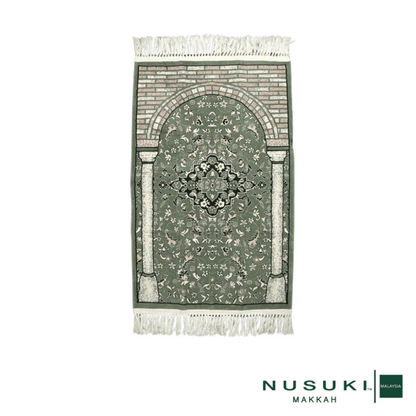 Rawdah Al Zahideen Prayer Mat with Handbag - Prayer Mat | Nusuki MY