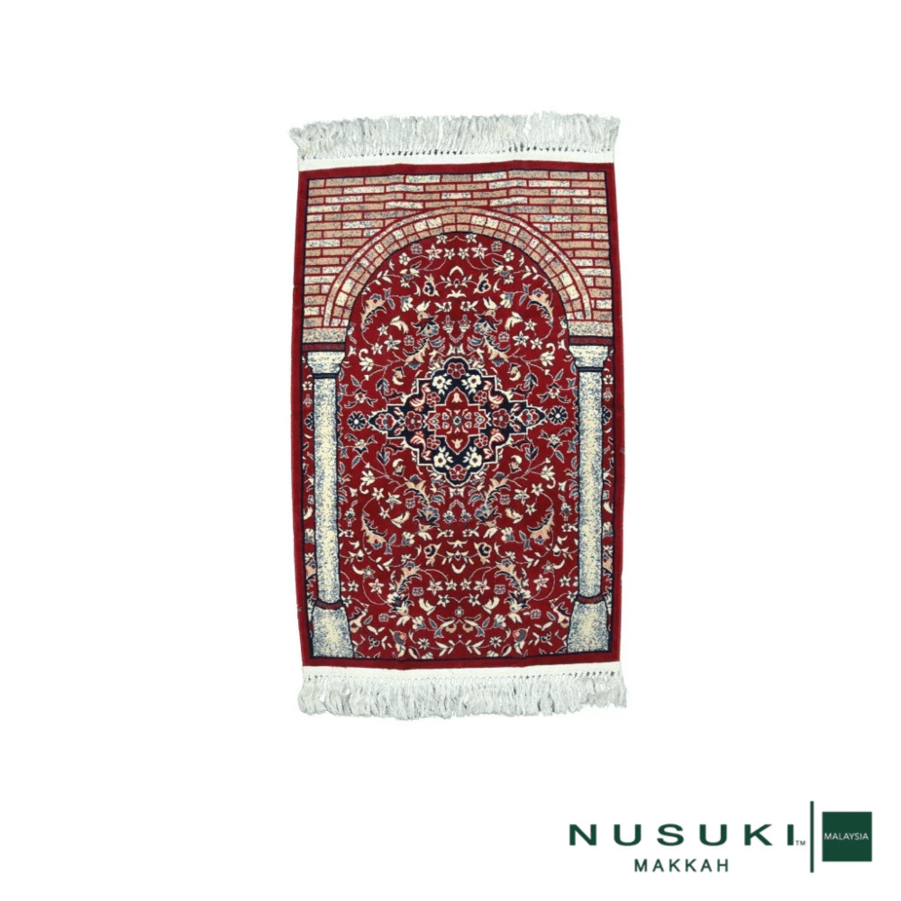 Rawdah Al Zahideen Prayer Mat with Handbag - Prayer Mat | Nusuki MY