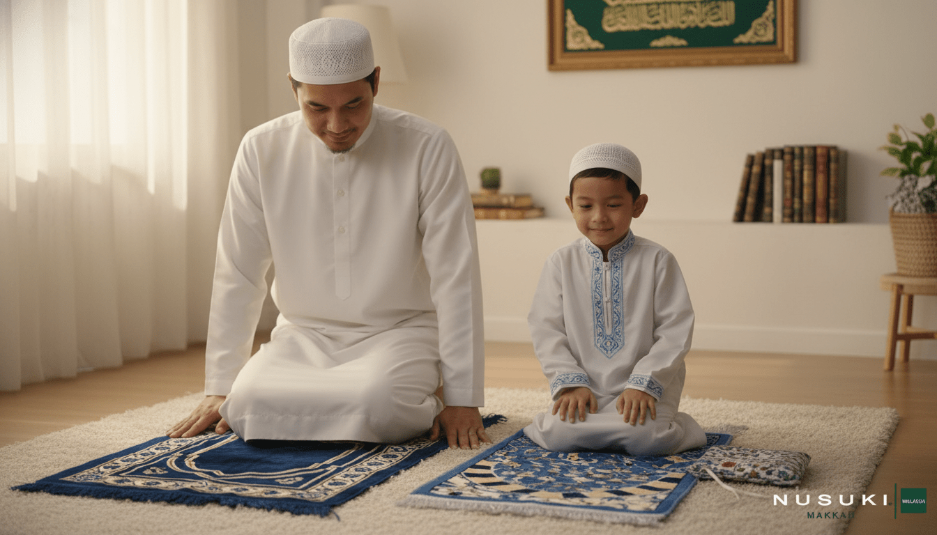 Rawdah Zahidiyah Kids Prayer Mat with Handbag - Prayer Mat | Nusuki MY