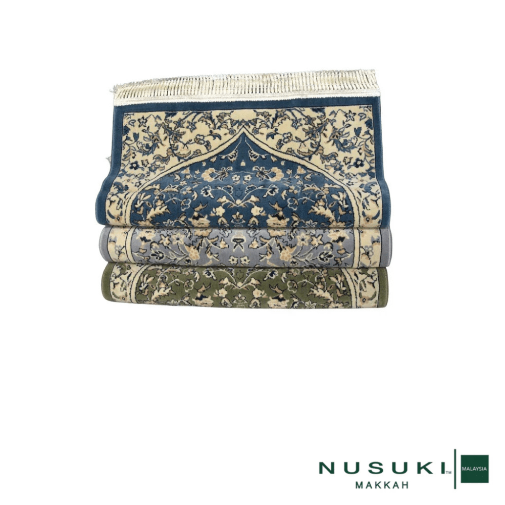 Riyadh Al Jannah Prayer Mat with Handbag - Prayer Mat | Nusuki MY