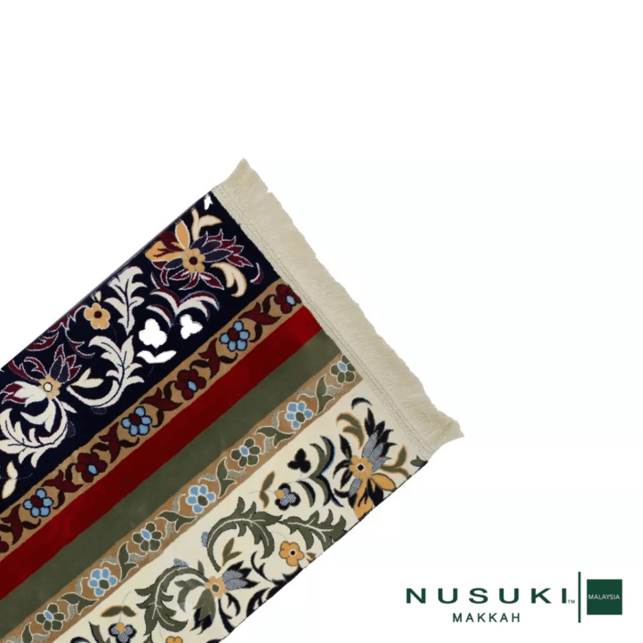 Sejadah Rawdah Al Haram Al Madani Premium with HandBag - Prayer Mat | Nusuki MY