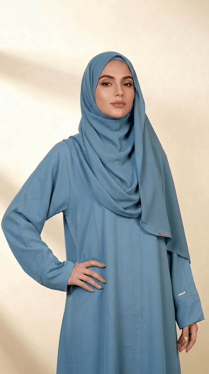 Urban Serenity Abaya Hijab Set | Powder Blue - | Nusuki MY