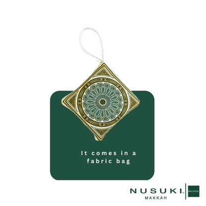 Wooden Dome Pattern Travel Prayer Mat with Bag - Prayer Mat | Nusuki MY